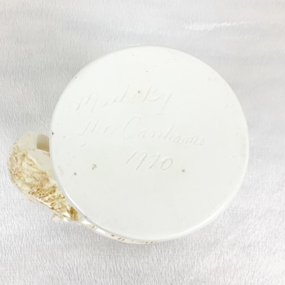 Vintage hand carved fox handle beer stein deer hunting - Picture 7 of 7